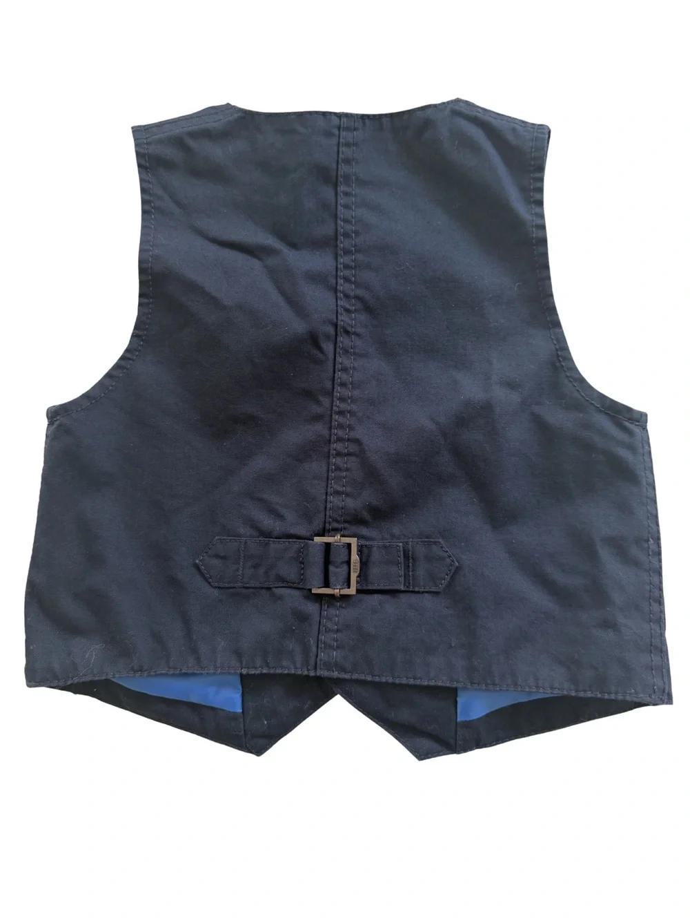 H&M Navy Boys' Dress Vest with Blue Lining
